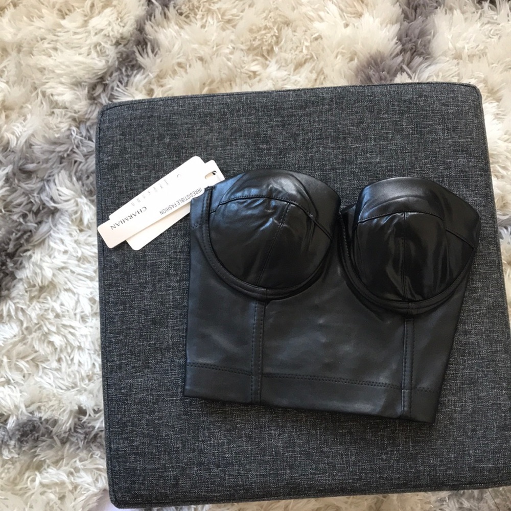 Super fun leather top